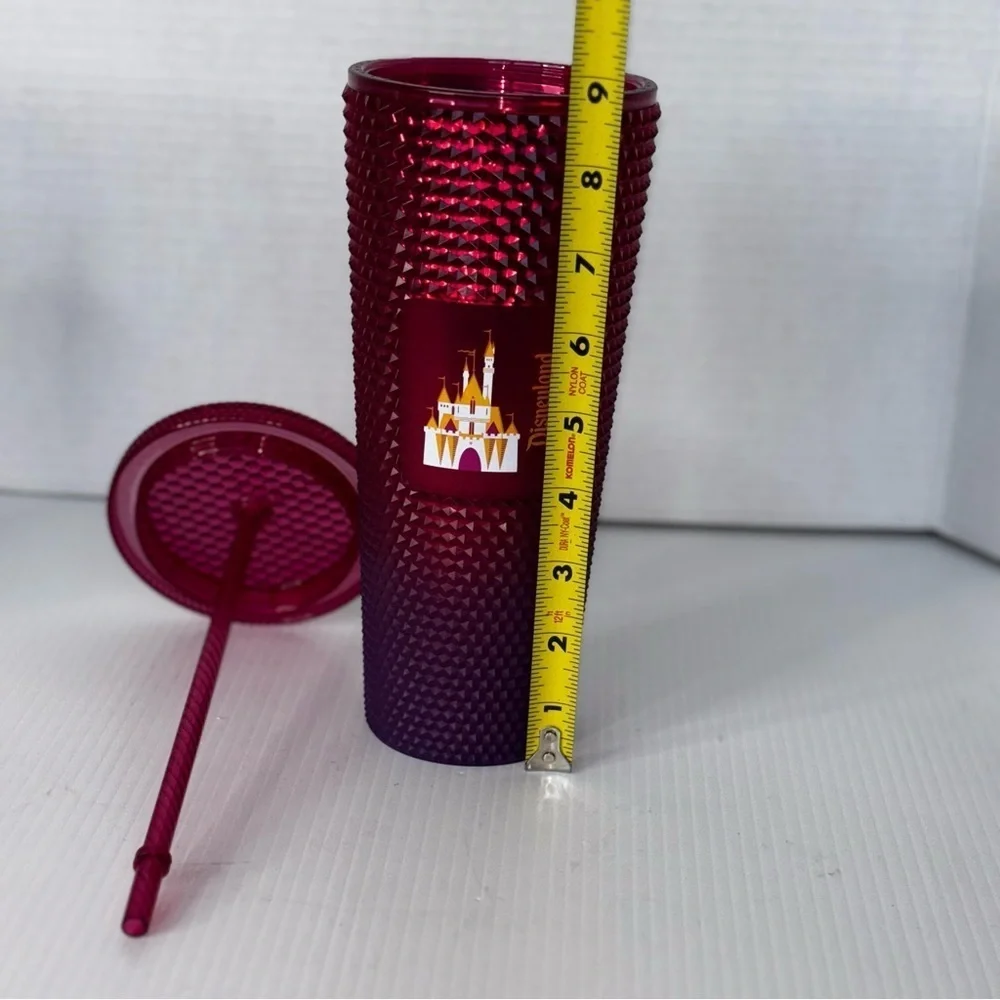 Starbucks Disneyland 2021 Cinderella Castle Geometric Tumbler Pink Ombre